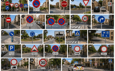 Señales verticales dentro de poblado: qué significan y cómo interpretarlas